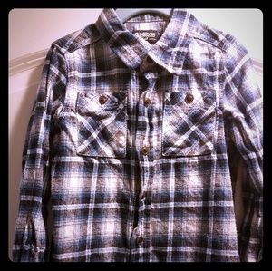 OshKosh Plaid Cotton Button Down Flannel